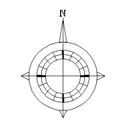 CADデータダウンロード 方位記号06