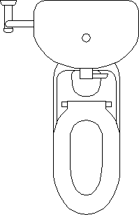 CADデータダウンロード トイレ(子供用トイレ)01