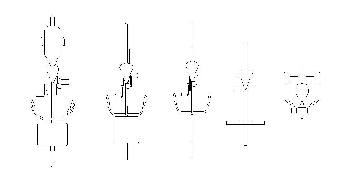 自転車 立面 cad dxf 無料