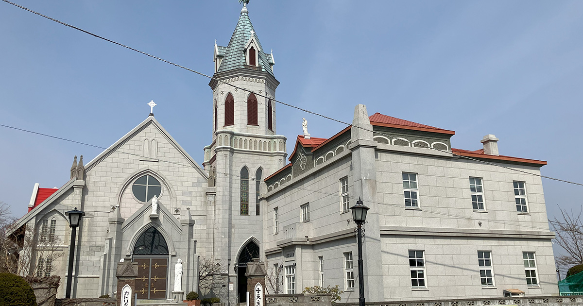 函館の教会 hakodate-catholic-motomachi-