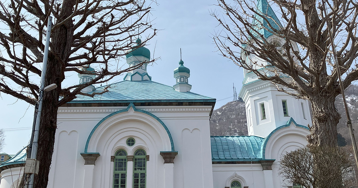 函館ハリストス正教会 | 日本建築めぐり | 建築パース.com