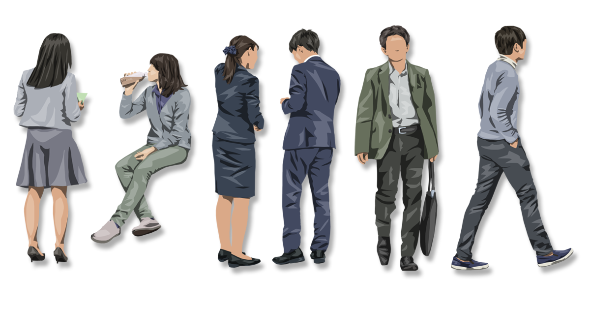 Vol.124 切り抜き人物(33) ビジネス | 建築パース素材無料ダウンロード | 建築パース.com